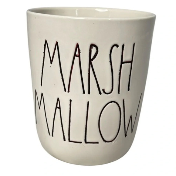 Rae Dunn Marshmallow Cannister Artisan Collection by Magenta White Black - Picture 1 of 7